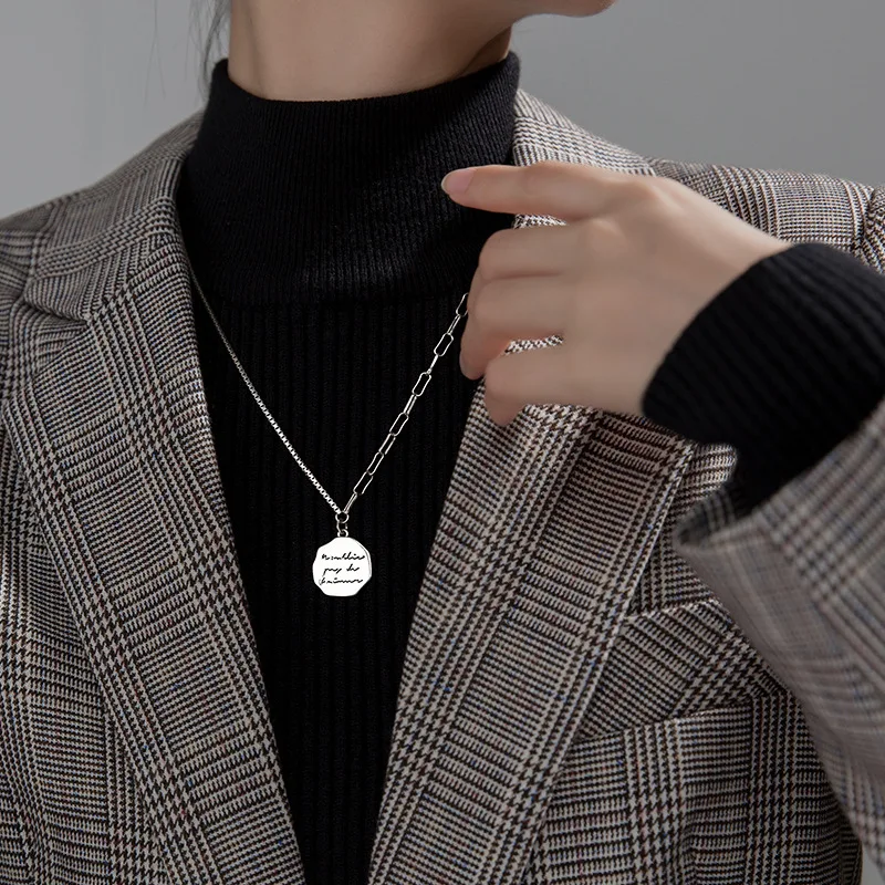 Ювелирные изделия из стерлингового серебра 925 пробы темперамент ретро круглый