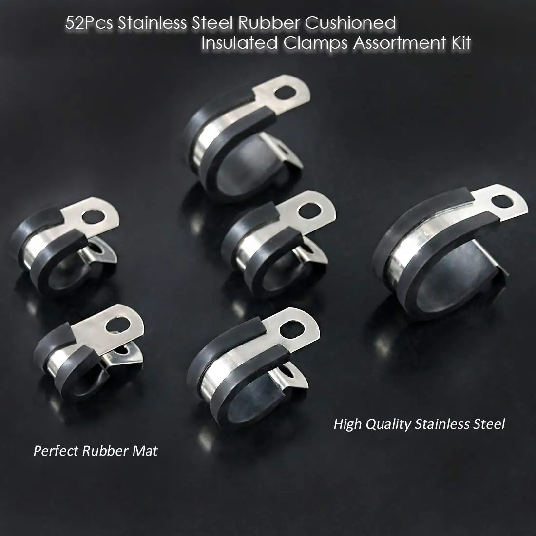 Зажимы для проволоки из нержавеющей стали 52 шт. | Строительство и ремонт