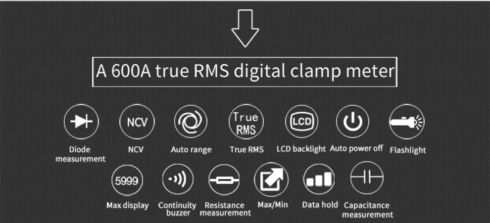 Цифровой клещи True RMS UT216A/UT216B/UT216C/UT216D 600A высокая частота Авто rangecurrent NCV автоматическое выключение lcd