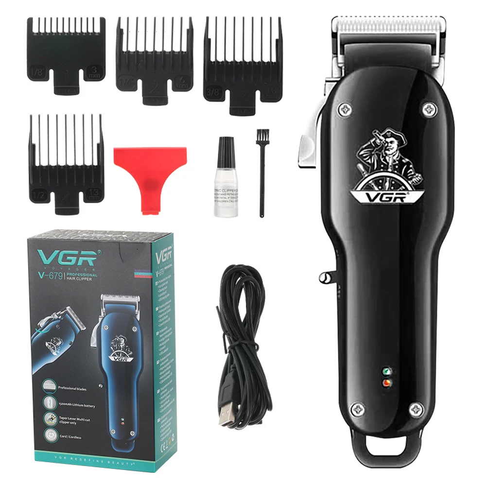 

VGR Barber Hair Clipper Professional Hair Trimmer for Men Beard Electric Cutter Hair Cutting Machine Haircut Cordless Corded