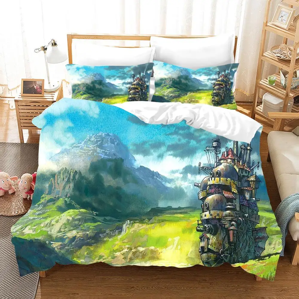 Набор постельного белья с естественным видом аниме двойной полный Королевский