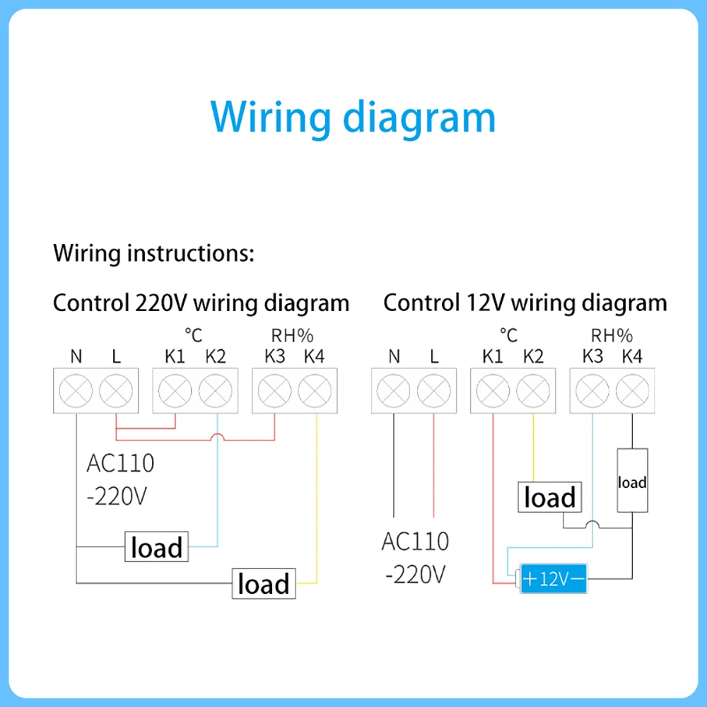 Интеллектуальный цифровой ЖК-дисплей переменного тока 110-220 В регулятор