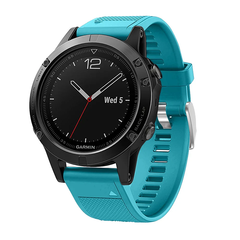 Ремешок силиконовый для наручных часов Garmin Fenix 5X 5 5S Plus 3 HR Forerunner