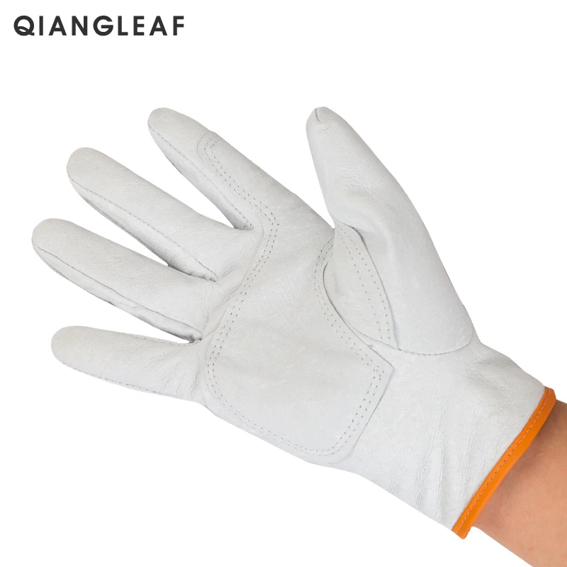 QIANGLEAF брендовые теплые рабочие перчатки из хлопка высокого качества с
