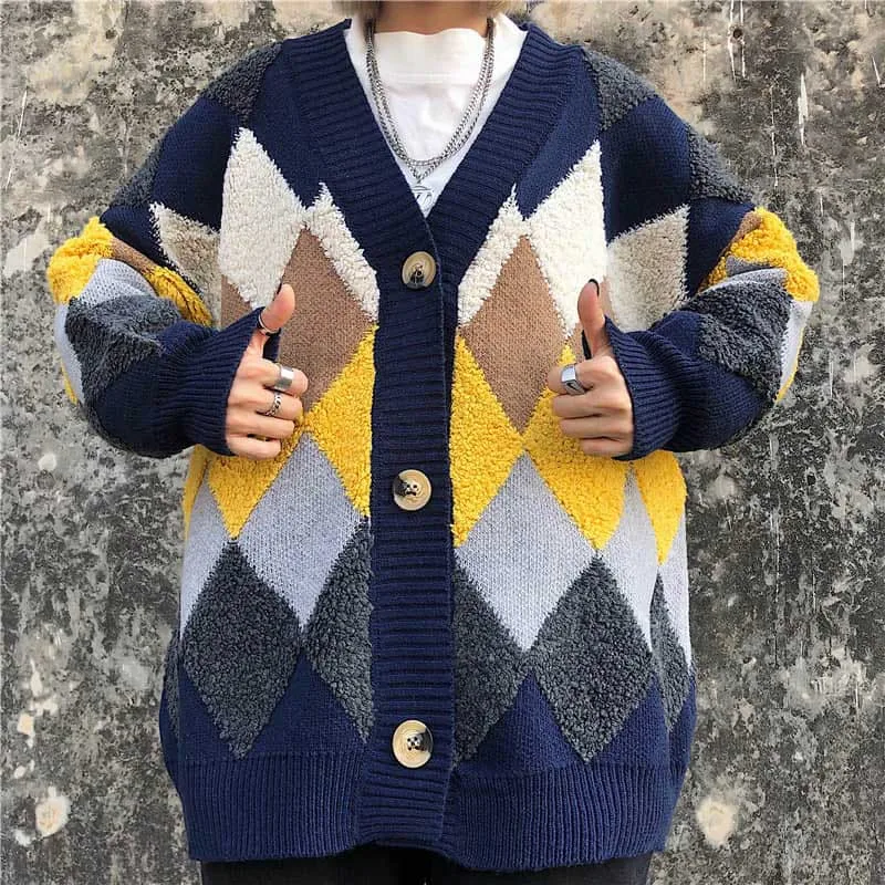 NiceMix в Корейском стиле больших размеров для женщин свитер мальчиков Кардиганы