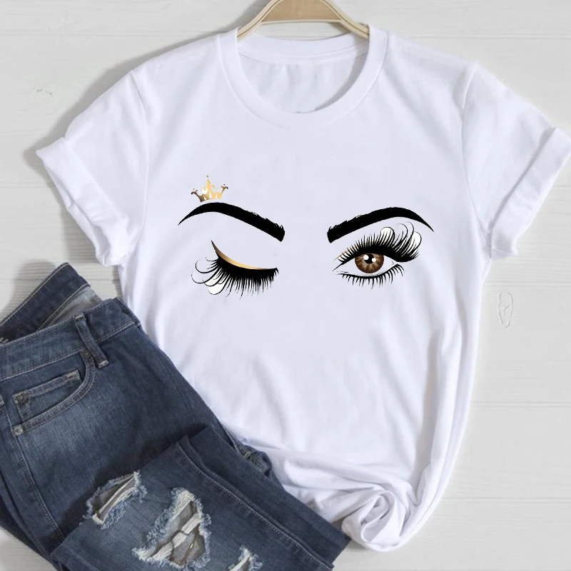 

T-shirts Women 90s Beauty Trend Casual Clothing 2021 Spring Summer Clothes Graphic Tshirt Top Lady Print Female Tee T-Shirt