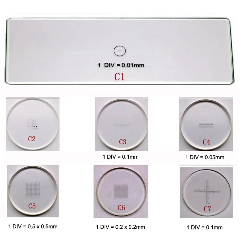

Optical Glass Microscope Measurement Calibration Slides Eyepiece Reticle Ruler Microscopio Stage Lens Ocular Micrometer