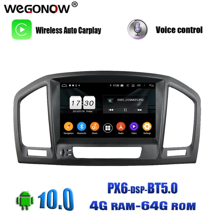 Для Buick Regal Opel INSIGI PX6 DSP 8 &quotAndroid 10 0 Восьмиядерный 4 Гб ОЗУ 64 ПЗУ автомобильный DVD