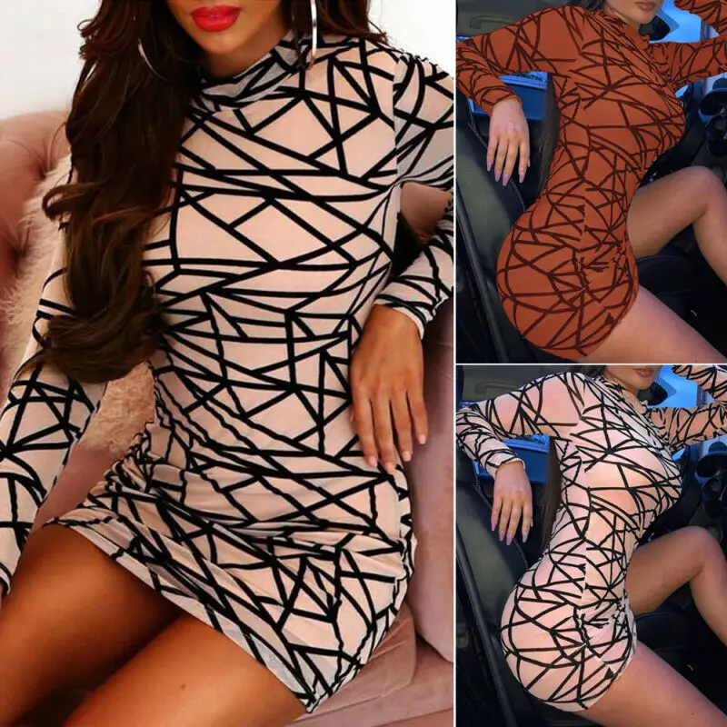 Модное сексуальное женское эластичное Сетчатое Прозрачное платье с