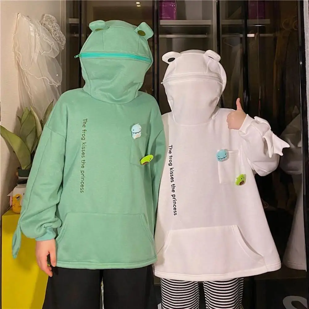 

Unisex Sweatshirt Hooded Men Women Korean Style Plush Hoodie for Daily Wear