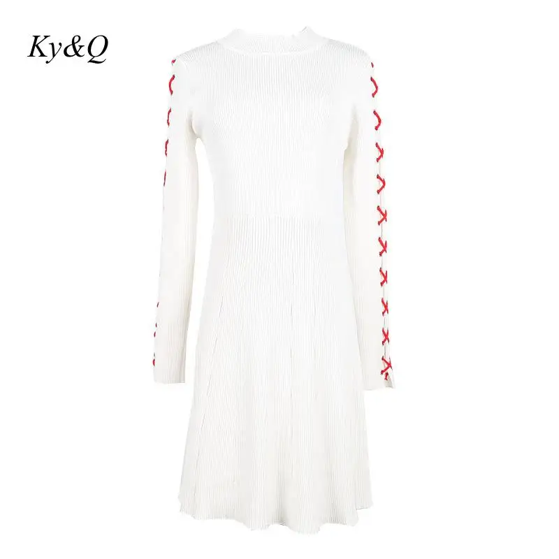 Брендовый дизайнерский зимний пуловер с длинными рукавами ажурные рукава