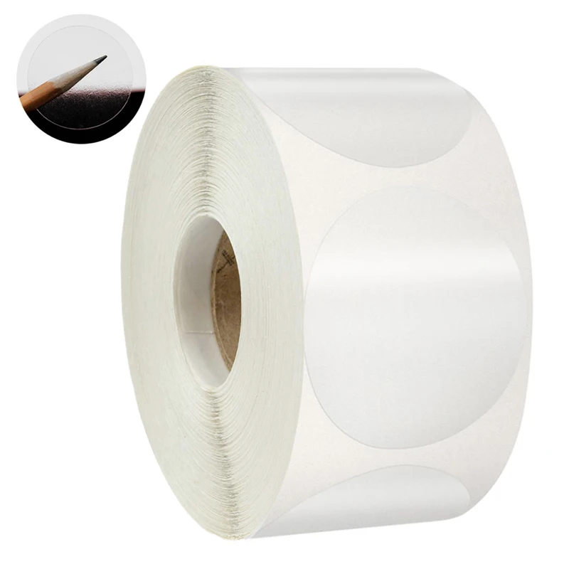 

500 Sheets/roll Of 1 Inch Transparent Stationery Stickers For Sealing Envelopes And Gift Bags/Boxes Commercial Boxes