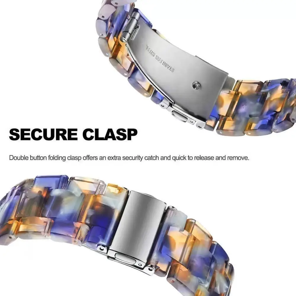 Ремешок из смолы для Samsung galaxy watch Active 2 20 мм 22 40 44 ремешок часов Gear S3 сменный Браслет