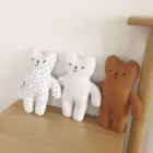 Мягкая кукла в виде мультяшных животных, милые серьги в Корейском стиле, спящие куклы для мальчиков и девочек, хлопковые мягкие игрушки для младенцев