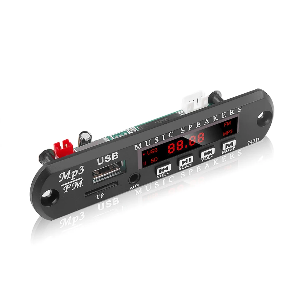 Автомобильный MP3 плеер KEBIDU 5 в 12 В декодер плата беспроводной аудиоприемник USB AUX FM
