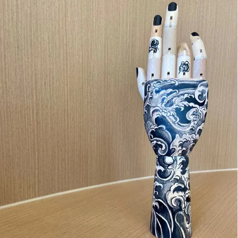 Maniqu&iacute; de madera con extremidades m&oacute;viles, modelo de maniqu&iacute; con cuerpo articulado para dibujar y pintar, figuras de acci&oacute;n para decoraci&oacute;n del hogar, mu&ntilde;ecos articulados-2