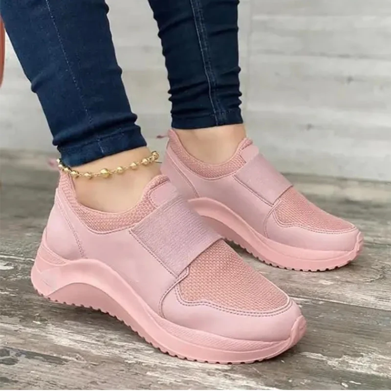 

Summer Solid Color Mesh Breathable Casual Women's Shoes Lightweight Mesh Breathable Wear-resistant Shallow Mouth Women's Shoes