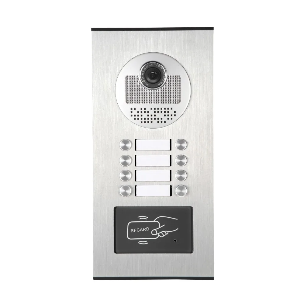 7 inch Wired Video Doorbell Indoor Monitor IR-CUT Rainproof Outdoor Camera Visual Intercom Remote Unlock Video Door Phone