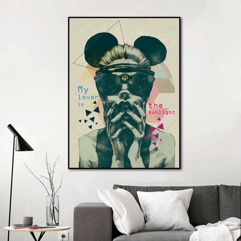 RELIABLI художественный постер сексуальной девушки красочные картины на холсте