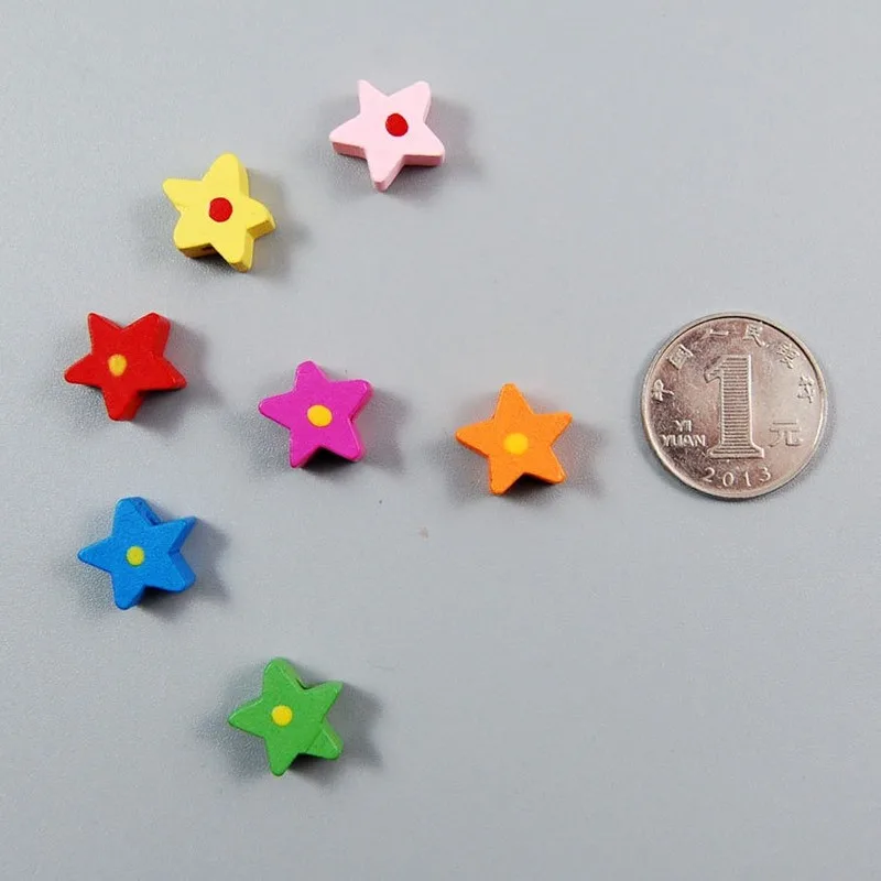 50 шт. деревянные разноцветные бусины разделители|Поделки из дерева| |