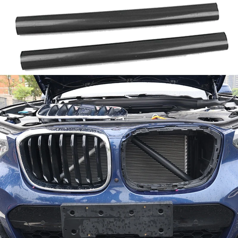 Front Grille Trim Strips for -BMW X3 G01 G08 Sport Style Grille Trim Strips Cover Frame Car Decorations Stickers Black