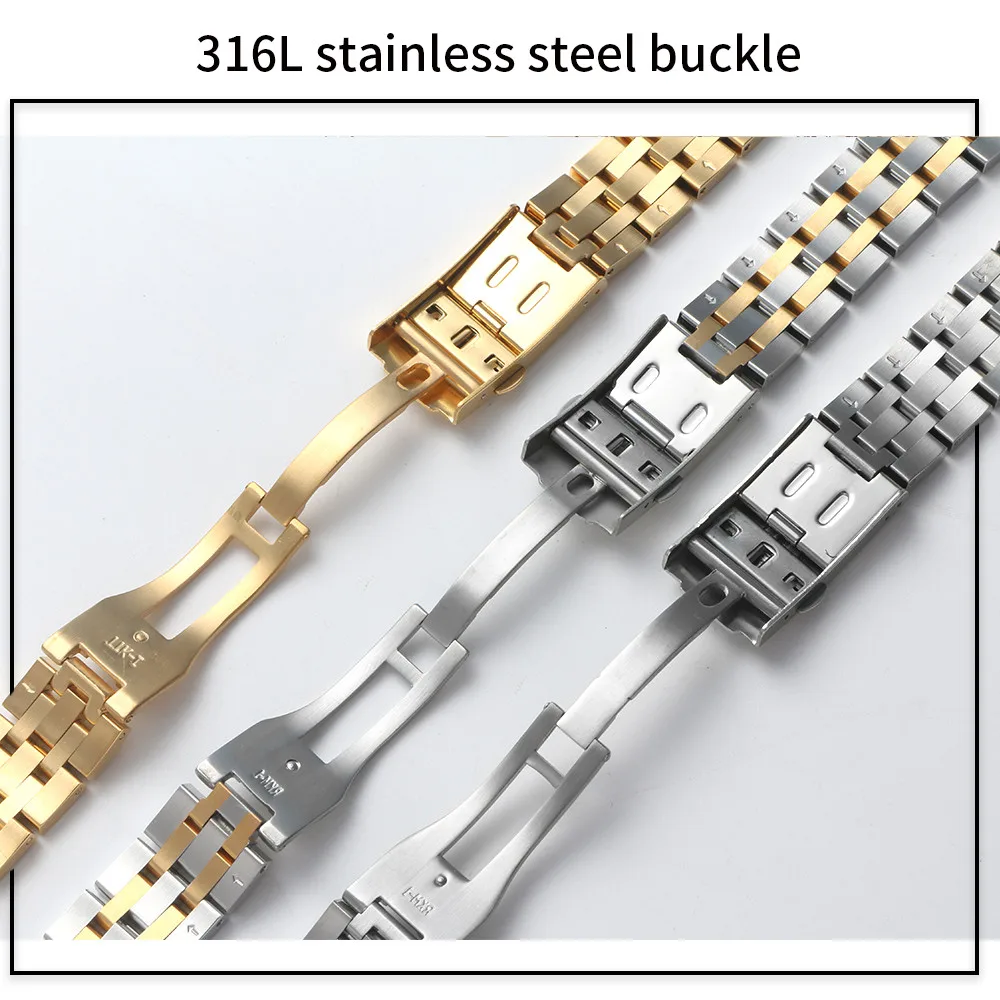 19 мм, 20 мм, нержавеющая сталь, ремешок для часов Tissot 1853 T17 T461 T014430 T014410 PRC200, изогнутый ремешок для часов, серебристо-золотые инструменты
