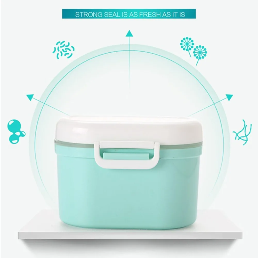 Портативный пластиковый контейнер для хранения еды многоразовый органайзер