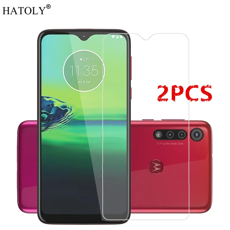 Cristal templado para Motorola Moto G8 Play, Protector de pantalla para Moto G8 Play, 2 uds.-0