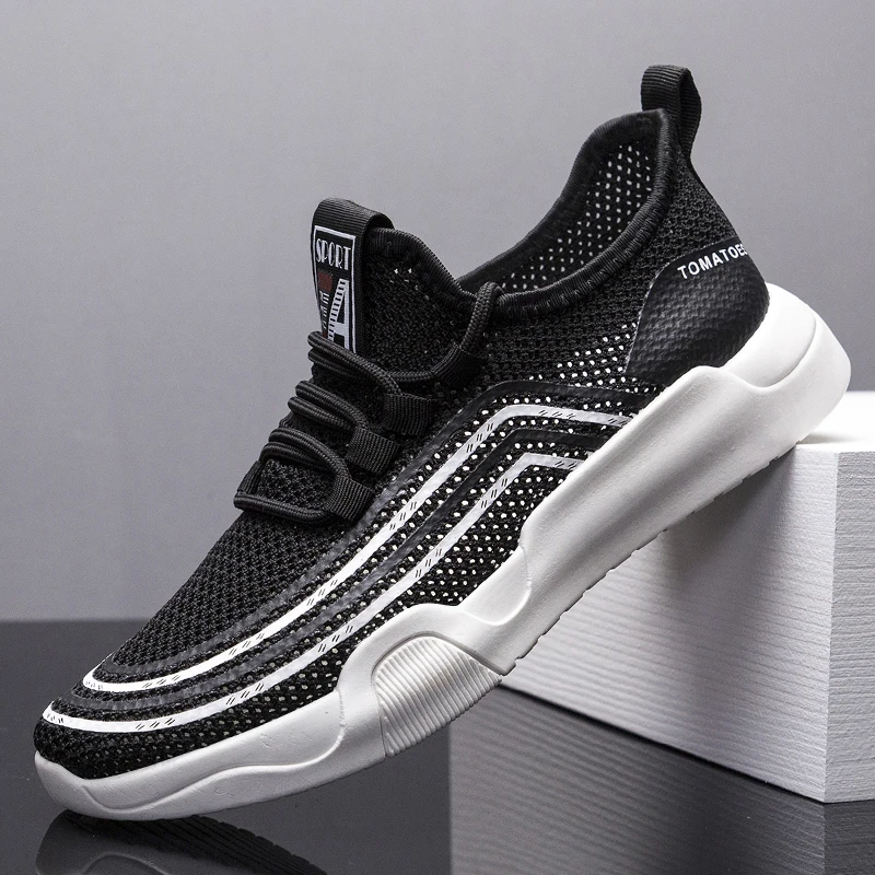 

Sneakers men's mesh on lacing, light sneakers, for the street, sports shoes, sneakers for men mesh lace-up, lightweight