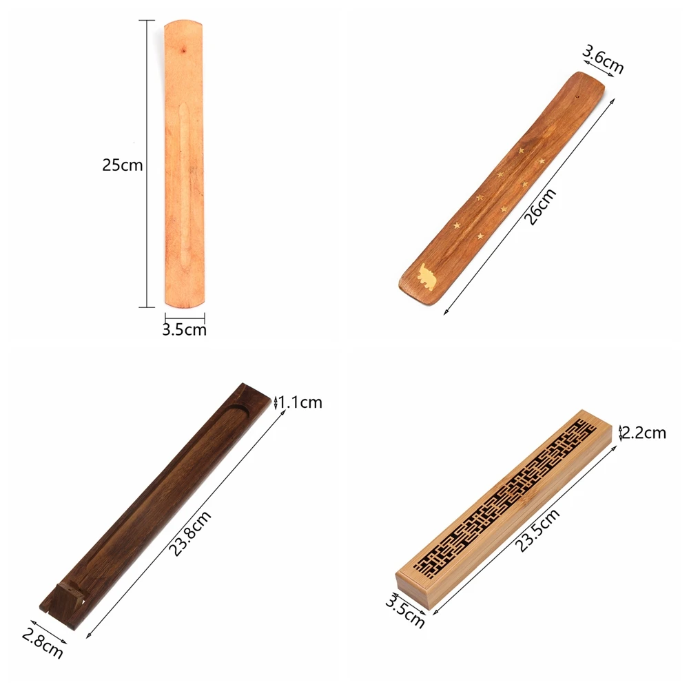 1 шт. держатель для благовоний из бамбука в стиле ретро ручной работы виде палочки