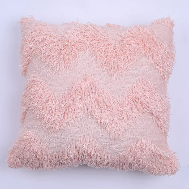 

Sofa Cushion Cover For Sofa Living Room Car Housse De Coussin Decorative soft short plush pillowcase Home Decor 45*45