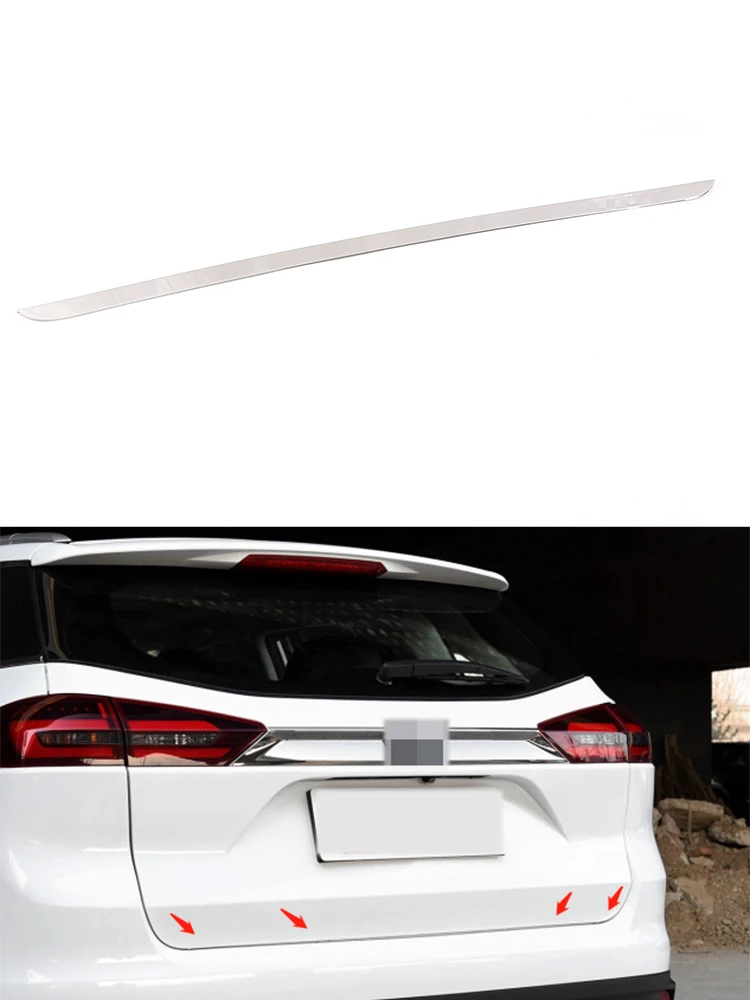 

Для Geely Atlas Emgrand NL-3 Proton X70 2016 2017 2018 2019 2020 Автомобильная задняя дверная полоса отделка задний багажник крышка наклейка аксессуары