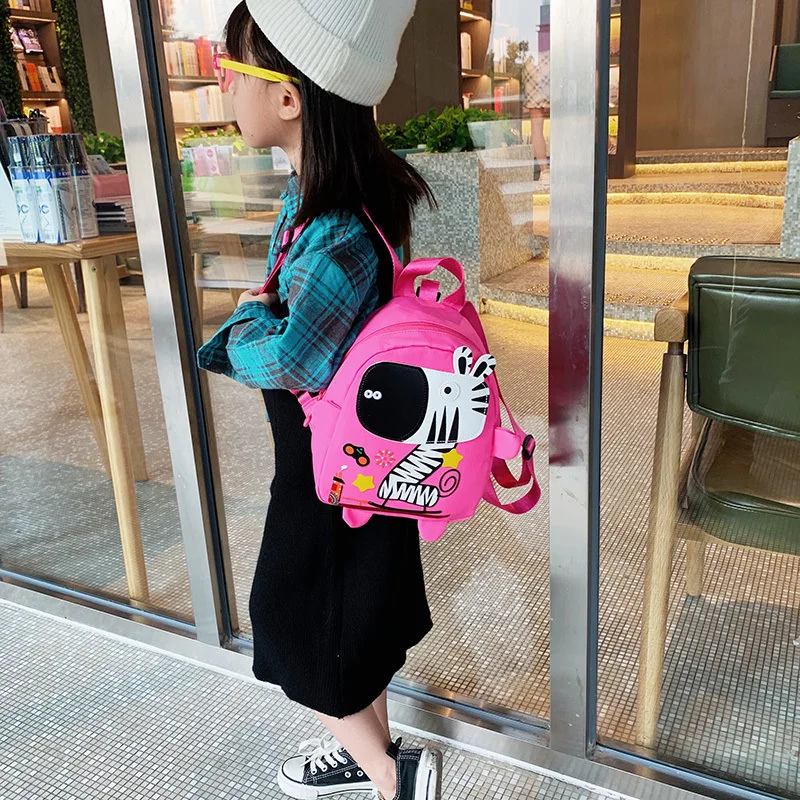 Cartoon Zebra Baby Safety Harness Backpack Toddler Anti-lost Bag Children Schoolbag Adjustable Shoulder Kids Backpack Sac A Dos