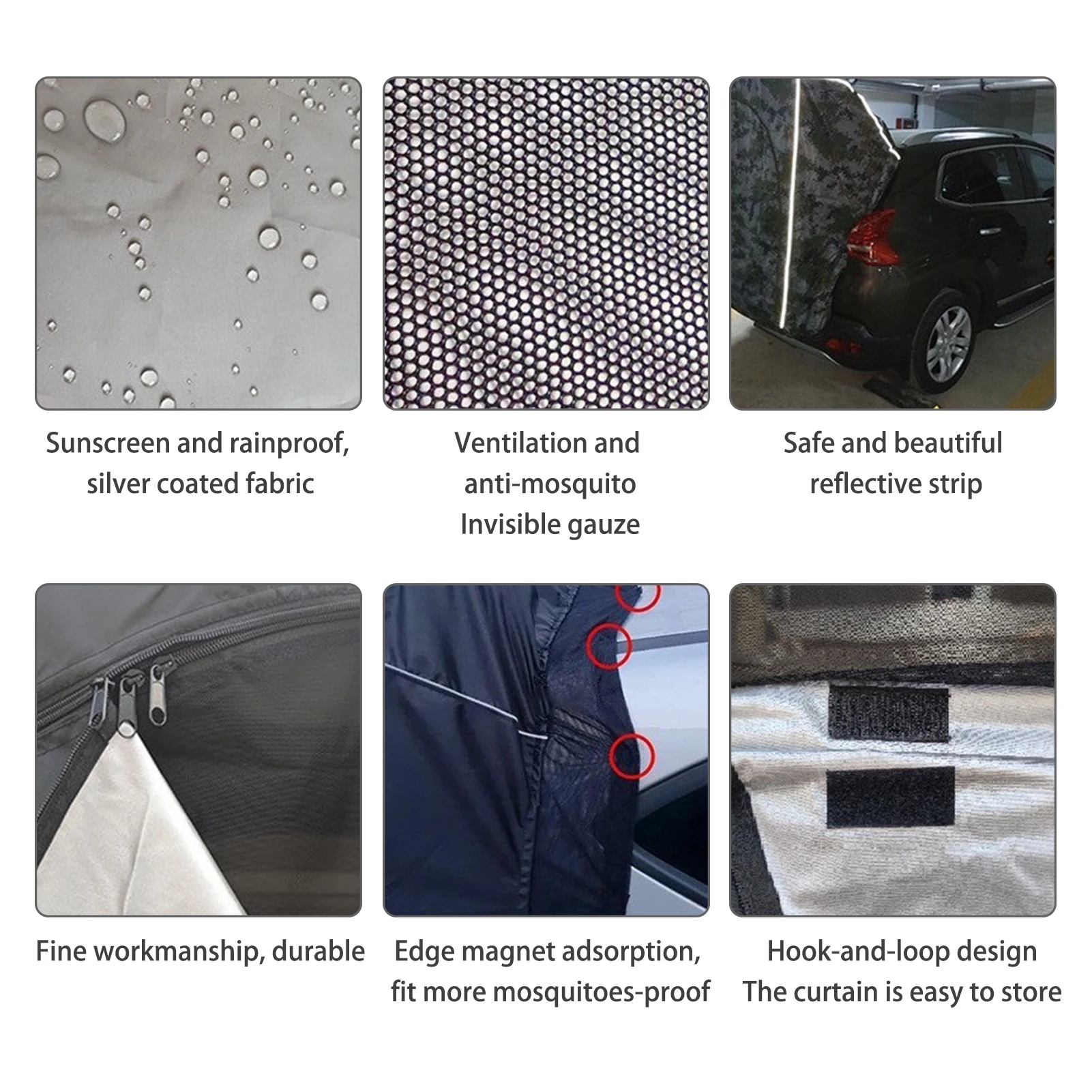 

Multifunctional Car Trunk Tent Sunshade Rainproof Rear Tent Simple Motorhome For Self-driving Tour Barbecue Camping