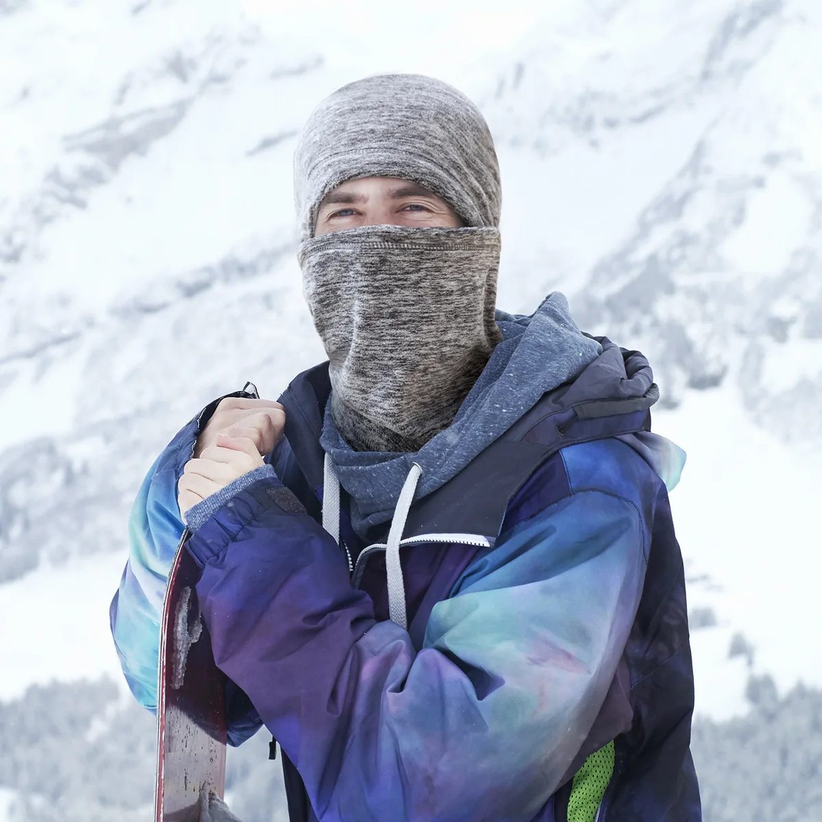 Зимняя Маска для лица катания на горных лыжах ветрозащитная морозостойкая и
