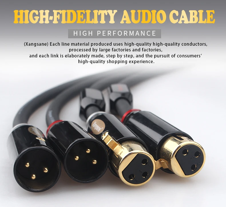 Hi-end XLR кабель медный Hi-Fi аудио Балансирующий 3Pin кабели мама-папа | Электроника