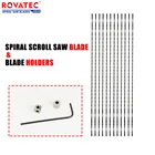 Спиральные зубья, лезвия для пилы по дереву, 130 мм, лобзик для резьбы по дереву, без шпильки, держатель лезвия