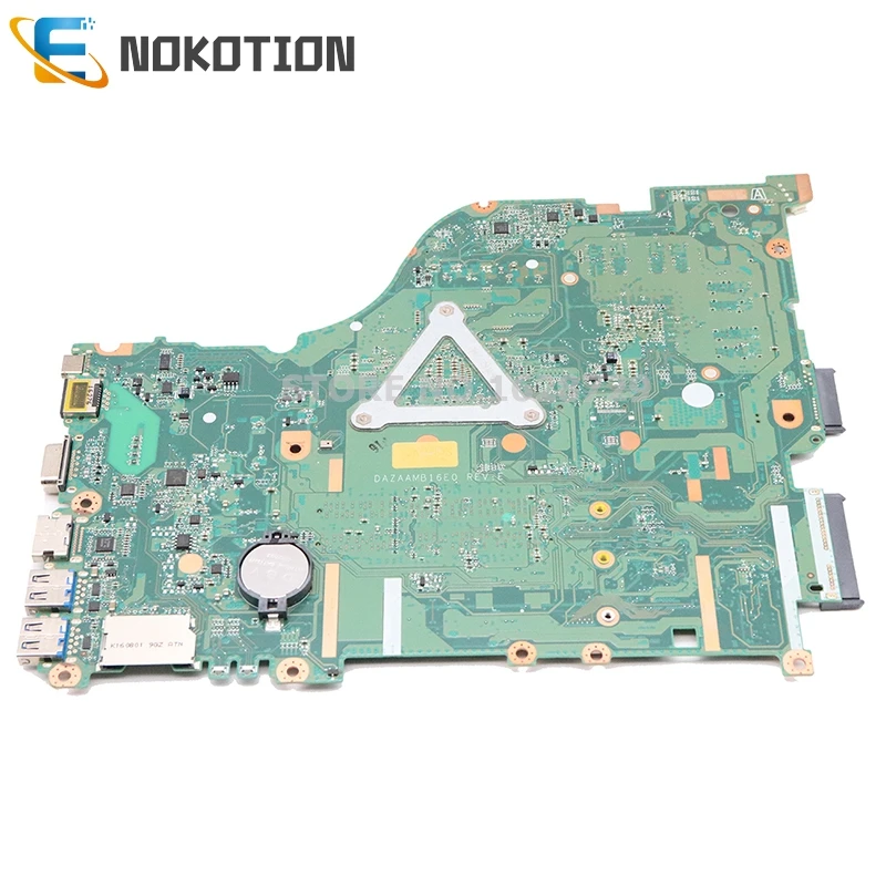NOKOTION для acer aspire E5-575 E5-575G материнская плата для ноутбука SR2ZV I7-7500U процессор GTX950M GPU DAZAAMB16E0 NBGFJ11003 основная плата