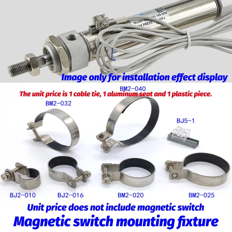 CDM2B CM2B Воздушный Пневматический Цилиндр Монтажная база CM2-L020C F025 032 040 фунтов осевой стержень фланец плавающий шарнир универсальный шарнир - Цвет: Switch Mounting