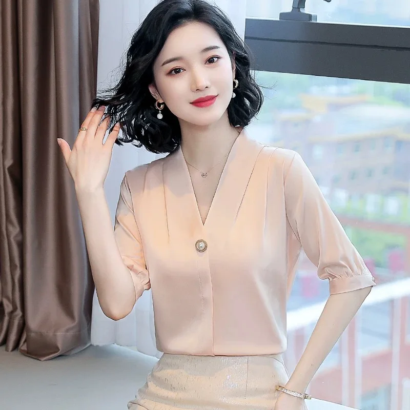 

Women beige Cotton Fashion Cotton Ladies Tee Shirt Short Sleeve Tops Tee Shirt