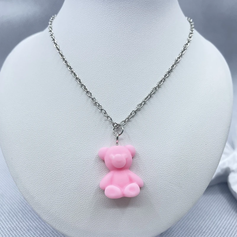 

Fashion Bear Necklace New Pendant Gift Girl Female Treasure Pendant Necklace