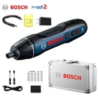 Электрическая отвертка Bosch Go2, перезаряжаемая Автоматическая отвертка, ручная дрель Bosch Go1, многофункциональная электрическая отвертка, электроинструменты