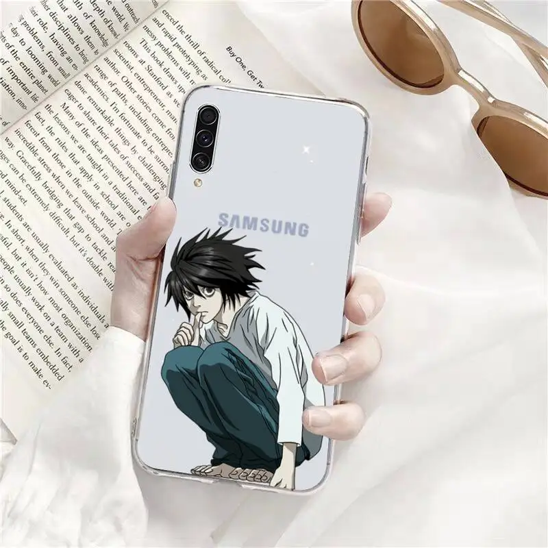 

Death Note Ryuk kira Phone Case Transparent For Samsung Galaxy A71 A21s S8 S9 S10 plus note 20 ultra