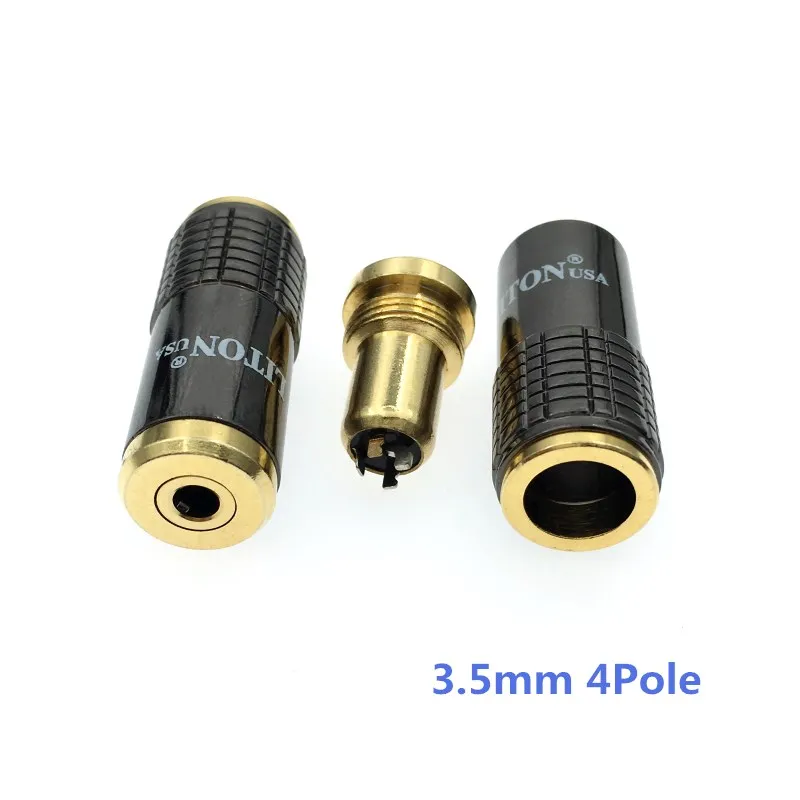 100 шт. 3 5 мм 3/4 полюсный Автоматический Женский стерео штекер аудио разъем припоя