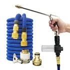 Садовый шланг, шланг для воды, расширяемый садовый шланг, водяной пистолет, шланг, сопло для струйной мойки с пенопластом, автомойка