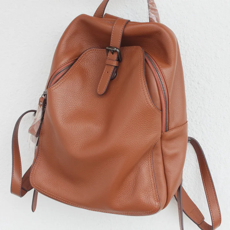 

Women's Backpack Shoulder Bag Genuine Leather Travel Backpack Daily Casual School Bags For Girls Female Knapsack Mochila Mujer
