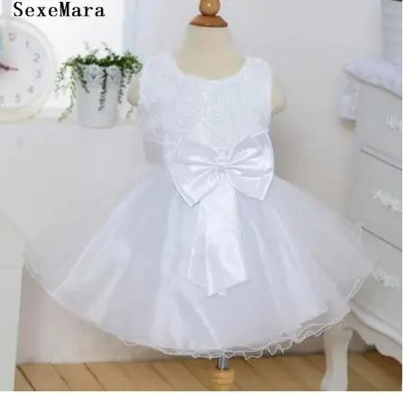Новое платье на день рождения для маленьких девочек платья крестины 1 год Размер
