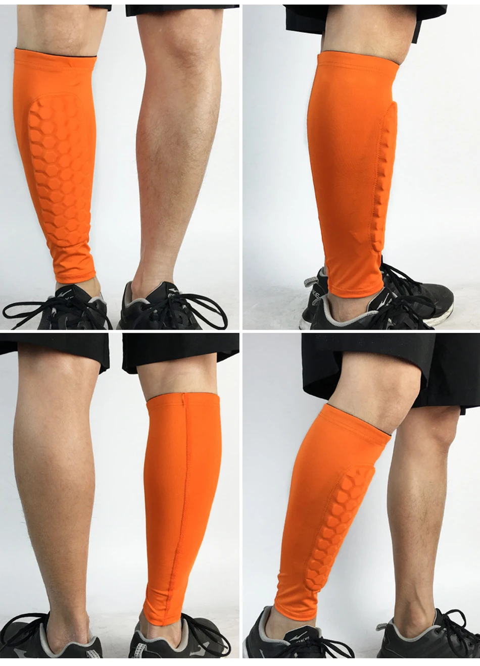 1pcs Honeycomb Shin Guard Professional Football Shields Soccer Legging Shinguards Leg Sleeves Protective Gear Sports Protector
