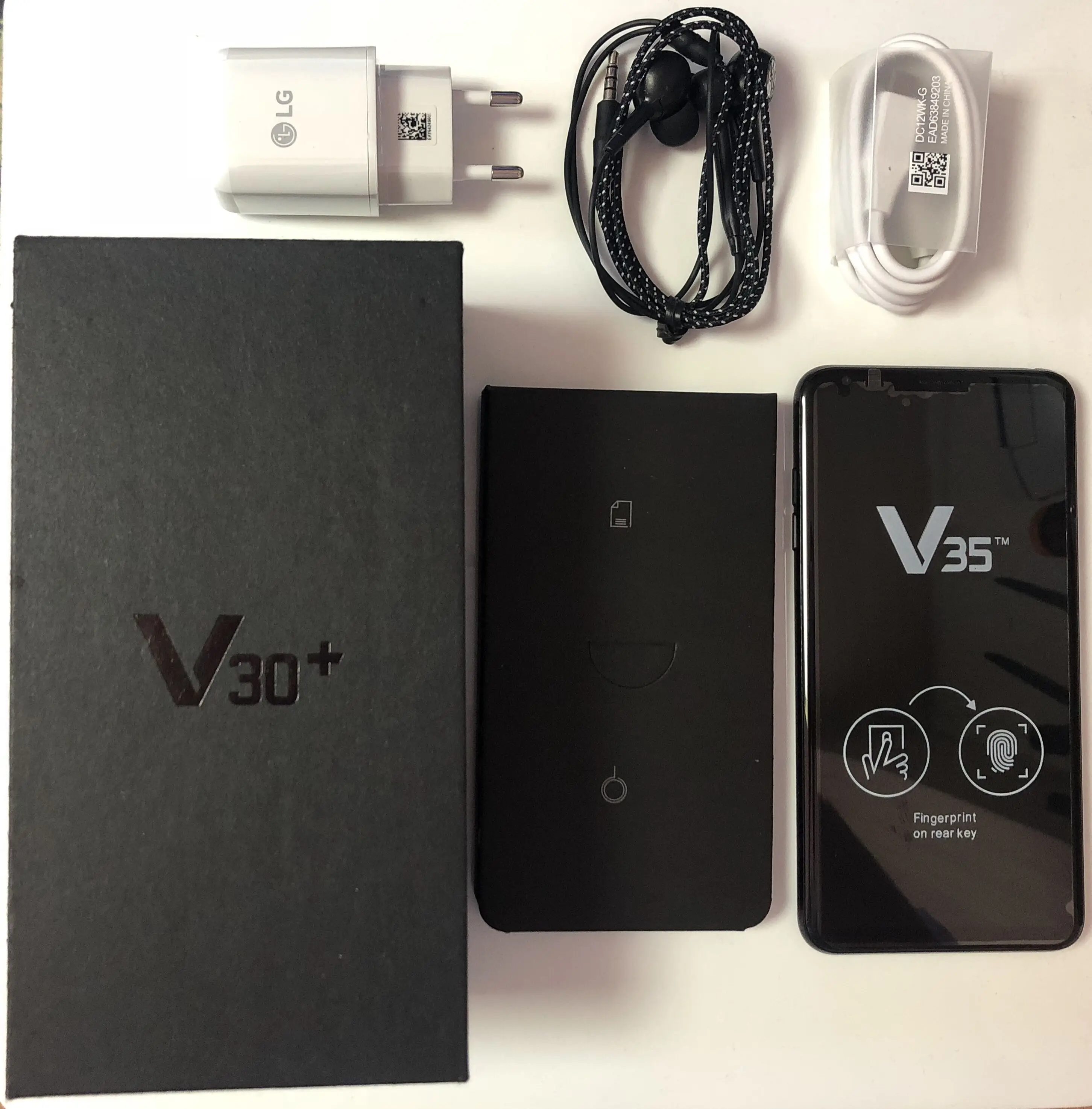 Оригинальная разблокировка LG V35 ThinQ 6,0 дюймов 6 ГБ ОЗУ 64 Гб 128 Гб ПЗУ Android Восьмиядерный двойной камеры отпечатков пальцев NFC Смартфон