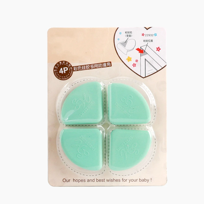 4pcs/set Safety Glass Table Corner Protector Guards for Baby Toddler Kids Head Furniture Edge Anti-collision Bumper Pad Cover | Мать и